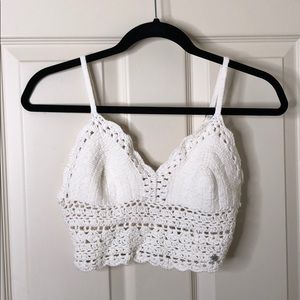 crochet crop tank